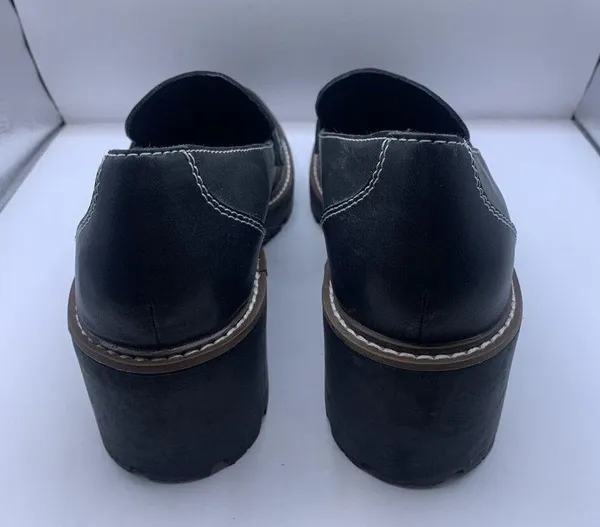 Blondo Dulce Waterproof Women's platform Loafers chunky size 9.5 black E6 - Image 5