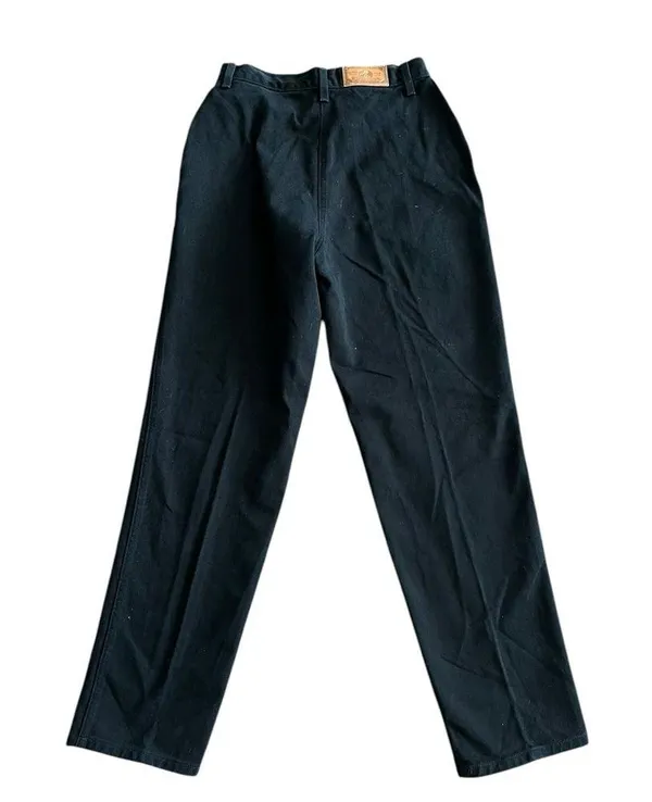 Rockies Vintage Bareback Western High Waisted Straight Leg Denim Jeans Black - Image 3