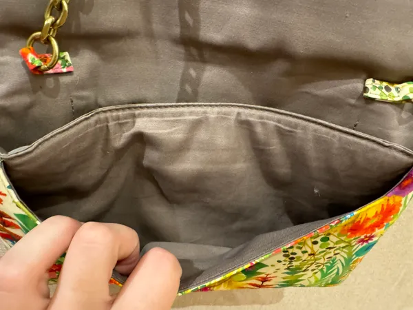 J.Crew Flowery Clutch Chain Purse - Image 6