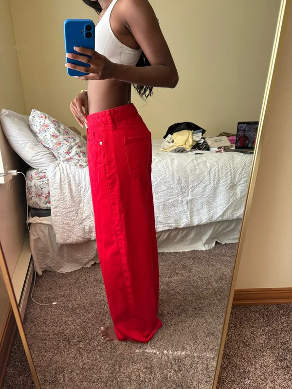 Red Edikted Jeans - Image 2
