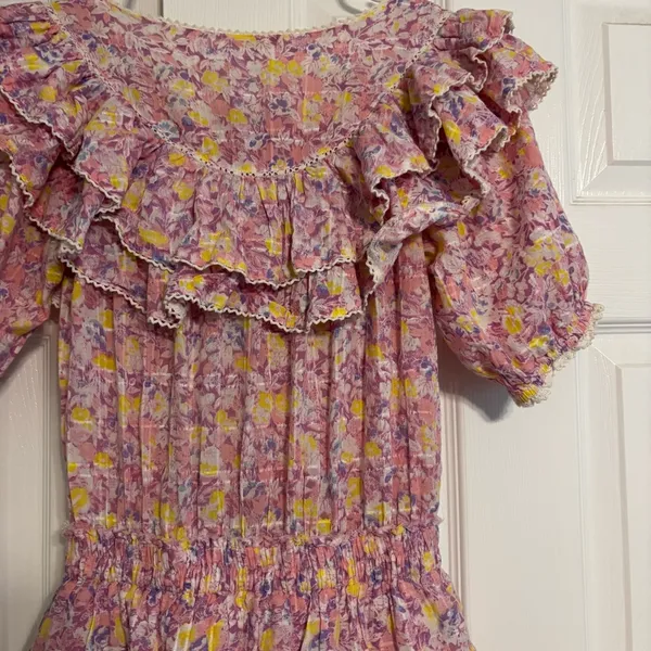 LoveShackFancy Liv Mini Dress in Jersey - Image 6