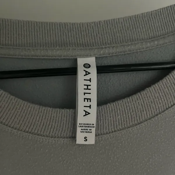 Athleta Heather Gray Crewneck Sweatshirt - Image 2