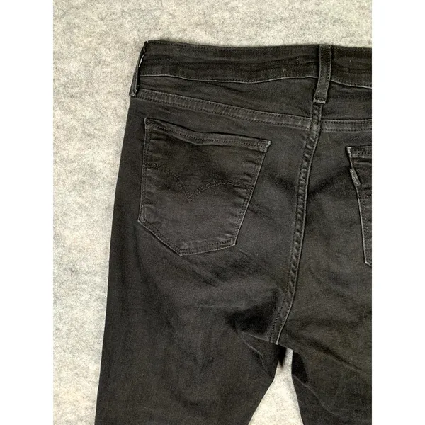Levi's‎ Pants Womens Size 30 Skinny Stretch Black Denim Jeans Casual 711 - Image 8