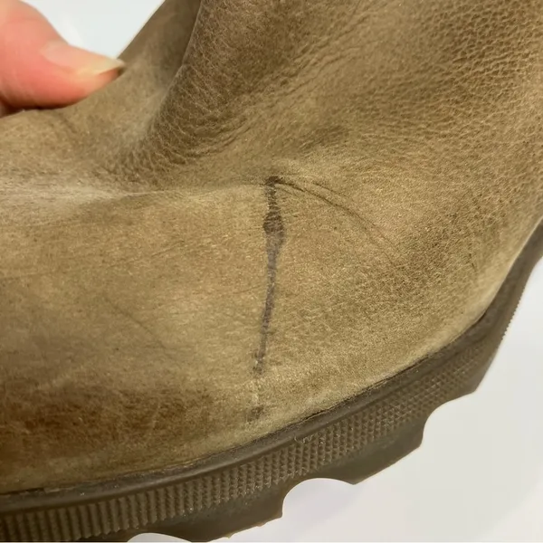 Sorel‎ Joan of arc ll wedge booties tan leather size 10.5 - Image 2