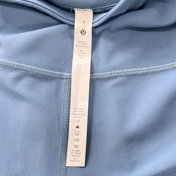 Lululemon Groove Super High Rise Flared Pant Women's 8 Utility Blue Nulu Yoga - Image 6