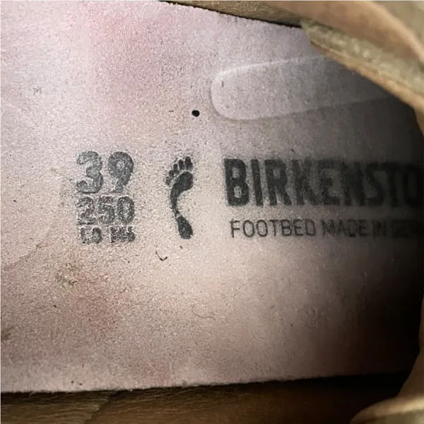 Birkenstock Bend Low Suede Lace Up Sneakers in Faded Khaki Size 39 US 8 Narrow - Image 3