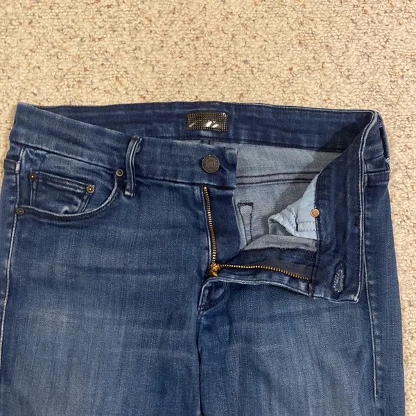 MOTHER Denim Skinny Jeans THE LOOKER 28 - Image 3