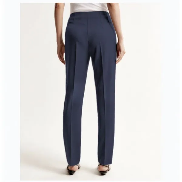 Banana Republic Italian Wool Slim Straight Pants 8 Dark Academia Quiet Luxury - Image 10