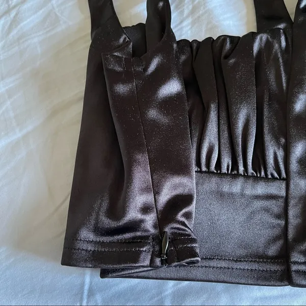Adika Slick Satin Finish Crop Top - Image 7