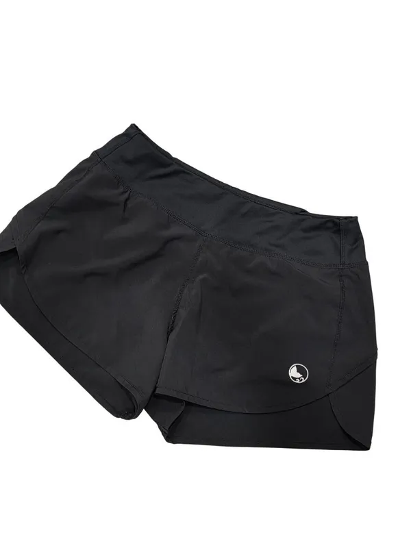 Reel Legends Womens Black Activewear Shorts With Back Zipper Pocket Size Large - Image 4