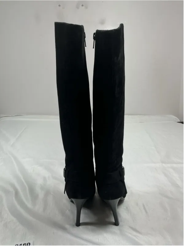 Womans Excellent Worthington Stiletto Knee High Boots Size 7 M Black - Image 4