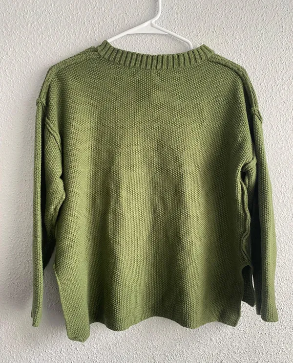 Green Button Sweater - Image 3