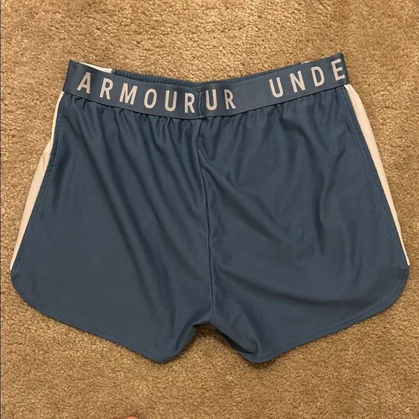 Under Armour Women's Blue and White Shorts - Image 2