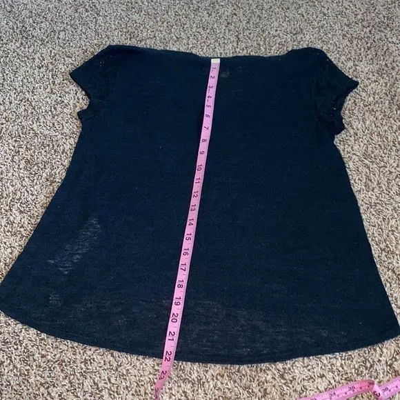 5/$30 🎈 Hollister small lace‎ navy blue top - Image 6