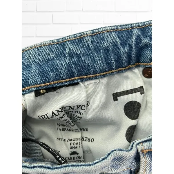 Blank NYC Shorts Women's Sz 26 The Perry Mom Shorts Blue‎ Cotton Pockets - Image 8