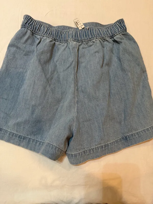 NWT Madewell Light Wash Denim Pull-On Shorts Size Small 100% Cotton - Image 6