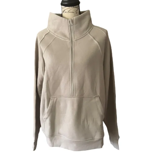Danskin Mock Neck Mixed Rib Half Zip Pullover Jacket Size 2X - Image 2