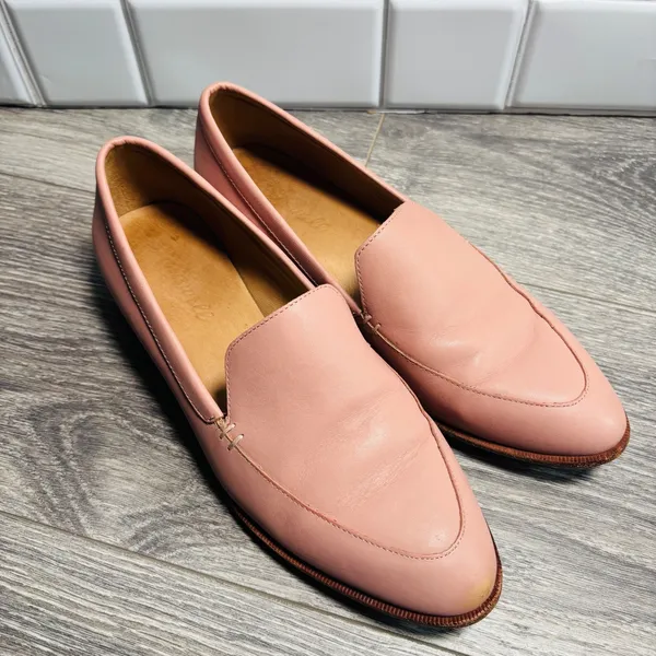 Madewell Pink Leather Slip On‎ The Frances Loafer Women's Size 7 - Image 2
