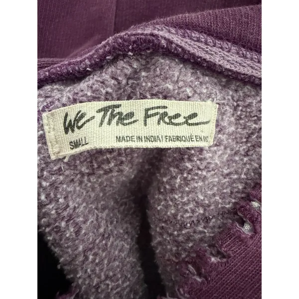 Free People It's A Vibe Hoodie Purple Women's Size Small - Image 12
