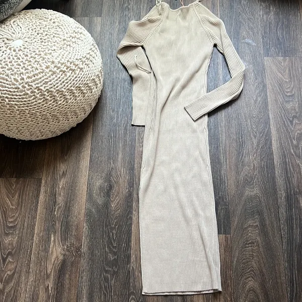 Skies are Blue Ribbed Dress - Image 4