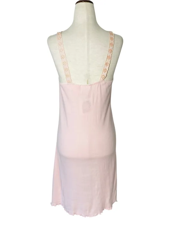 NWT VINTAGE KATHY JUBEL Pointelle Lettuce Edge Nightie - Image 4