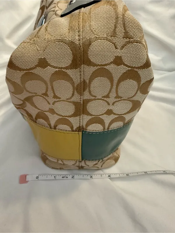 EUC Vintage Coach Gallery Signature Hobo Shoulder Bag with Multicolor Stripe - Image 5