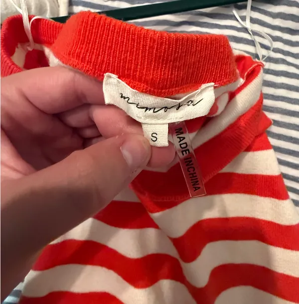Boutique Red Striped Maxi Dress - Image 4