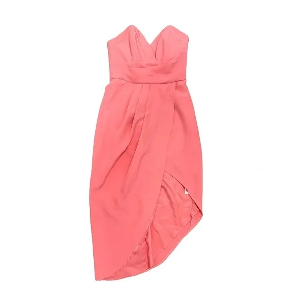 Lovers + Friends X Revolve Riviera Strapless Asymmetrical Dress Pink Chic Size S - Image 4