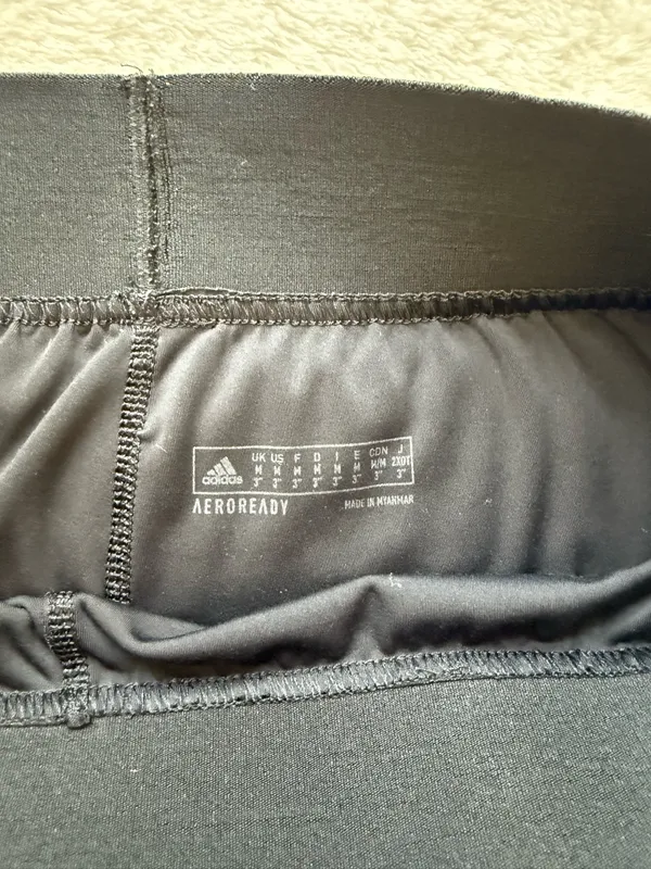 Black Adidas Spandex Shorts - Image 3
