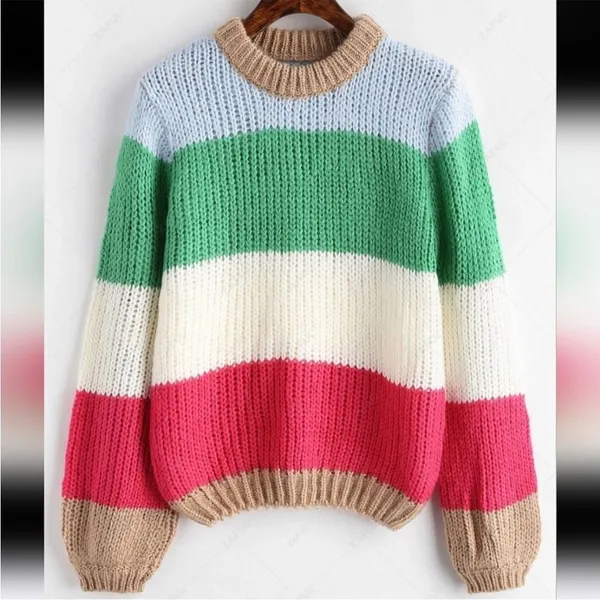 Fantastic Fawn large striped sweater‎ - Image 3