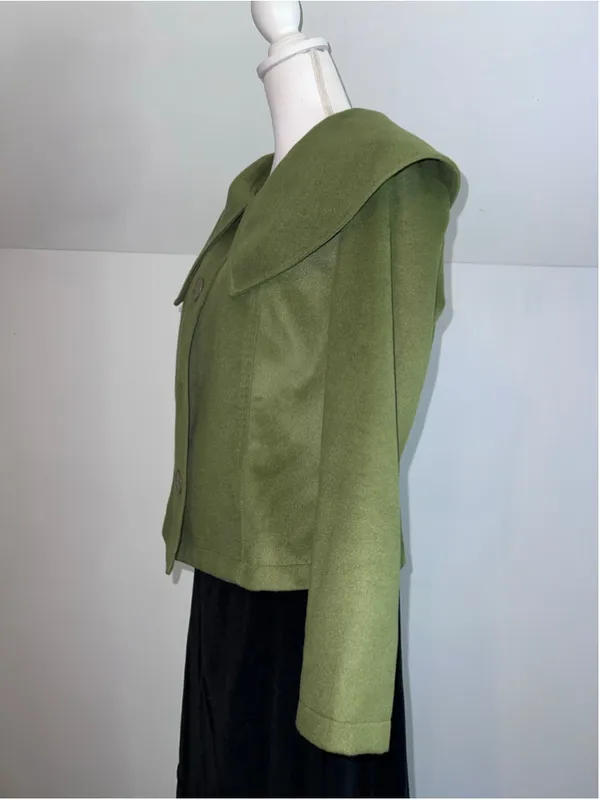 VTG COTTAGECORE Green Blazer Jacket Size M - Image 3