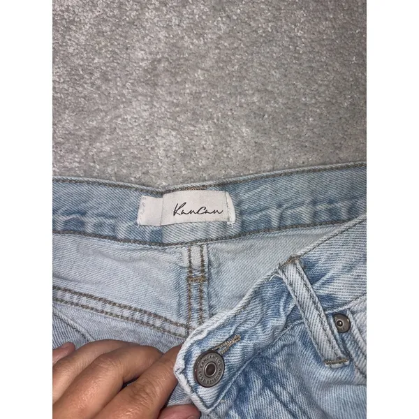 kancan wide leg jeans‎ light wash pocket details 7/27 - Image 10