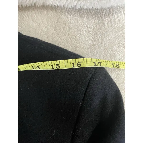Dress Barn Wool Blend Open Trench Long Jacket Houndstooth Women’s 10 - Image 10