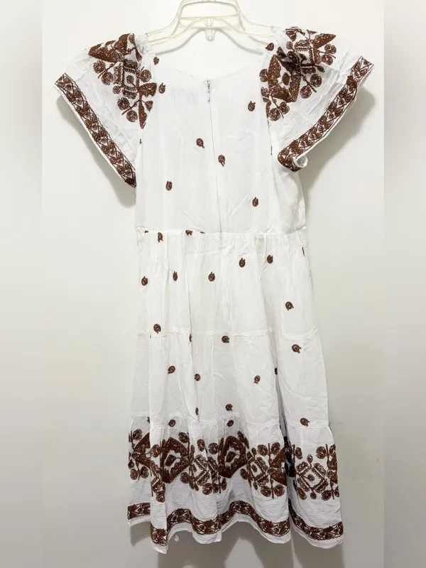 Hale Bob Embroidered V-Neck Mini‎ Dress XS NWT - Image 4