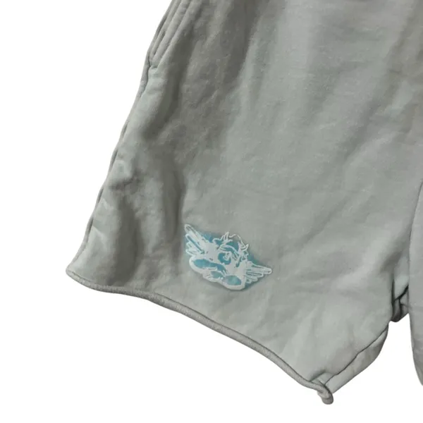 BOYS LIE Blue Graphic Fleece Casual Sweat Shorts - Image 7