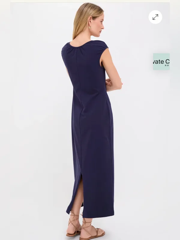 New With Tags Tuckernuck Pomander Place Navy Paula Knit Dress Sz S - Image 4