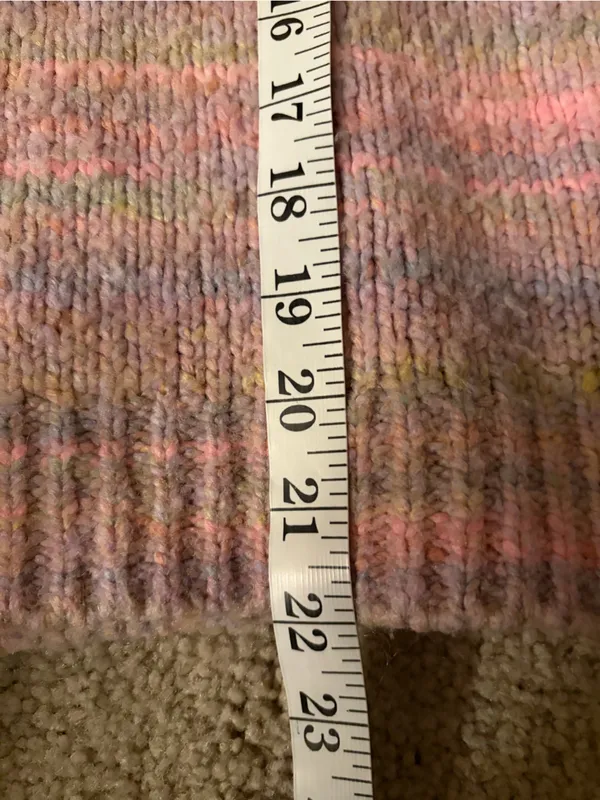 Loveshackfancy Aquarius Chunky Knit Sweater Pink Puff Sleeves Coquette small - Image 10