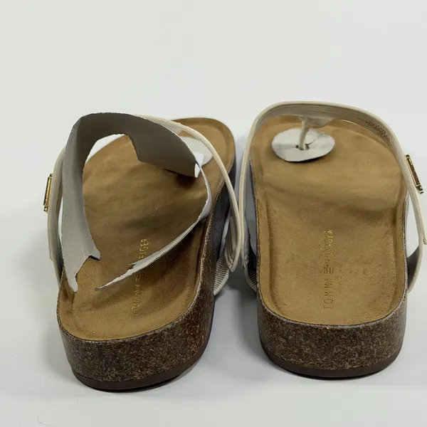 Tommy Hilfiger Size-7.5M Womens White Tobeach Thong Sandals - Image 8