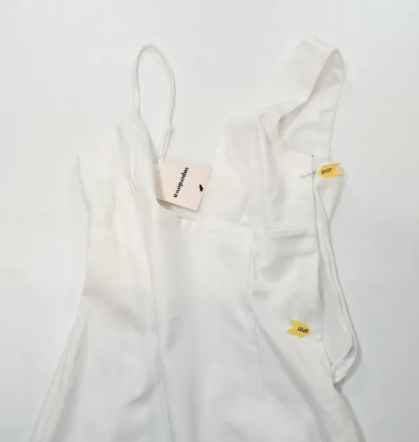 Superdown Eleanor Mini Dress in White Small - Image 8