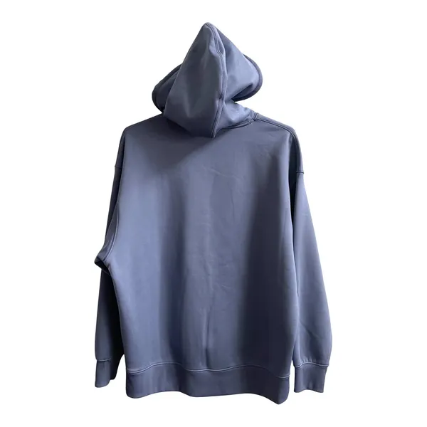 Nike Hoodie Women Medium Blue Gray Athleisure Just Do It Dri-FIT Fleece Pullover - Image 3