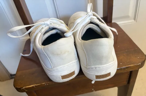 9.5 Dr. Scholl's Smooth White Time Off Max Platform Sneaker. - Image 6