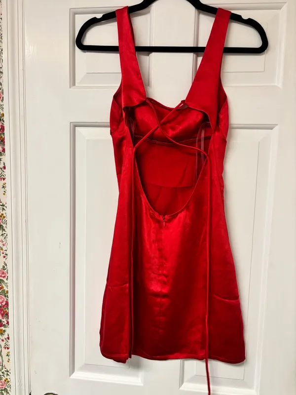 Red Princess Polly Mini Dress - Image 2