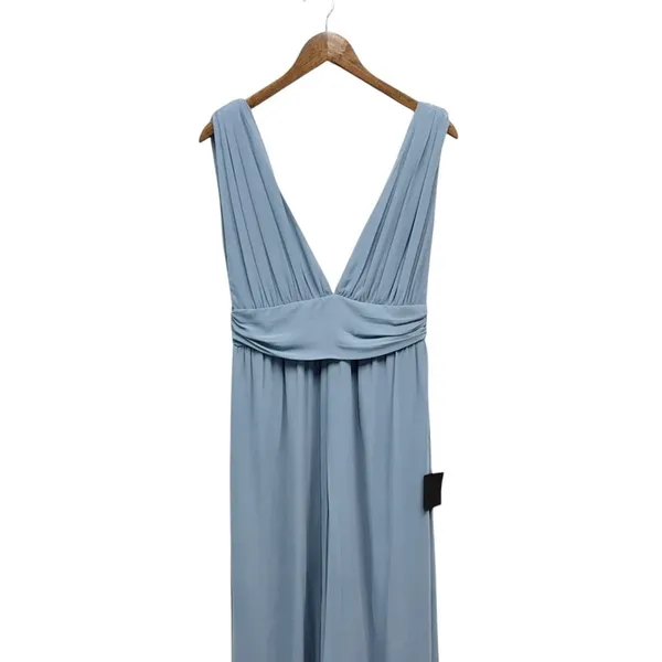 Lulus Divine Muse Slate Blue Wide-Leg Jumpsuit size Medium NWT - Image 5