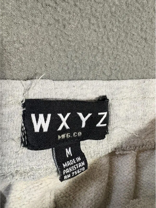 WXYZ Women's Gray Fleece Cargo Pants Drawstring Zipper Elastic Waist Pockets - Image 8