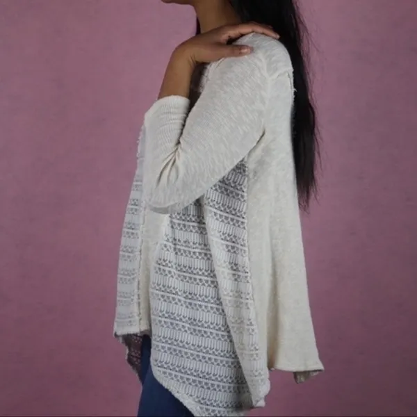 🍁 BLU PEPPER Burnout Embroider Shark Bite Sweater‎ - Image 5