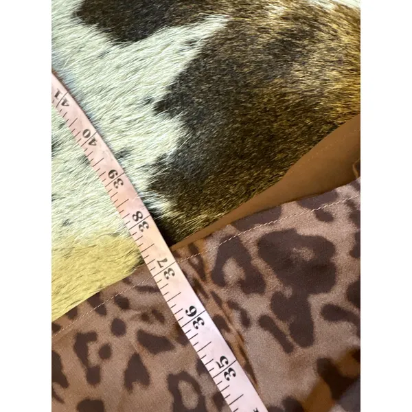 Reformation Leopard Evalin‎ Low Waist Midi Skirt Side Slit Rushed Size 8 - Image 9