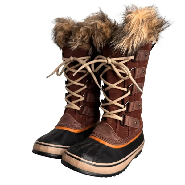 Sorel Joan of Arctic Faux Fur Waterproof Winter Boots Brown Women’s 6.5 - Image 3