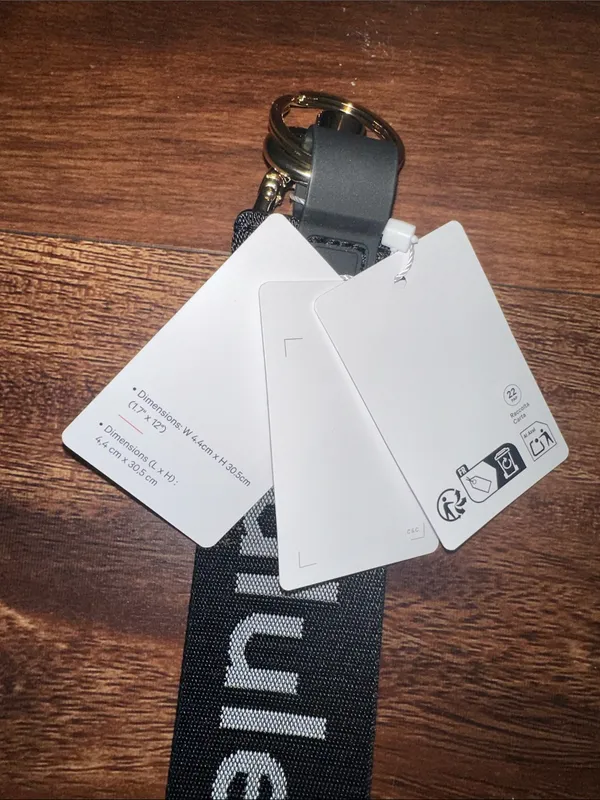 NWT Lululemon Never Lost Keychain in Black/White/Gold - Image 4