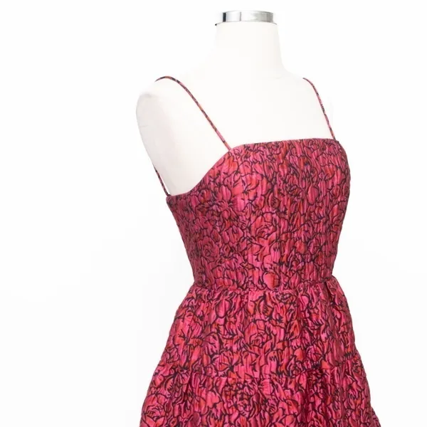 ALICE +‎ OLIVIA. Jamila Fit-&-Flare Dress. - Image 11