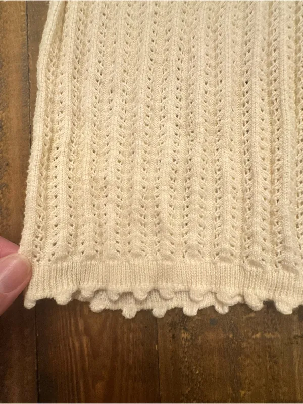 BY ANTHROPOLOGIE‎ Pointelle Mockneck Top - Image 3